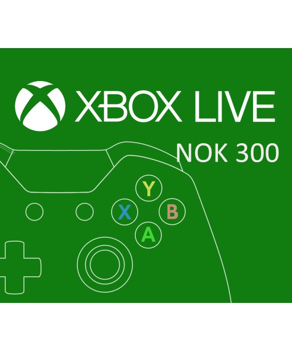 XBOX Live 300 NOK Prepaid Card NO Xbox One Key 